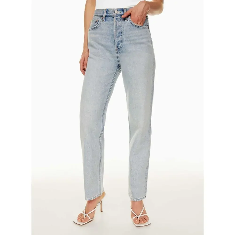 Aritzia Denim Forum 90s Joni High Rise Loose Jeans 28